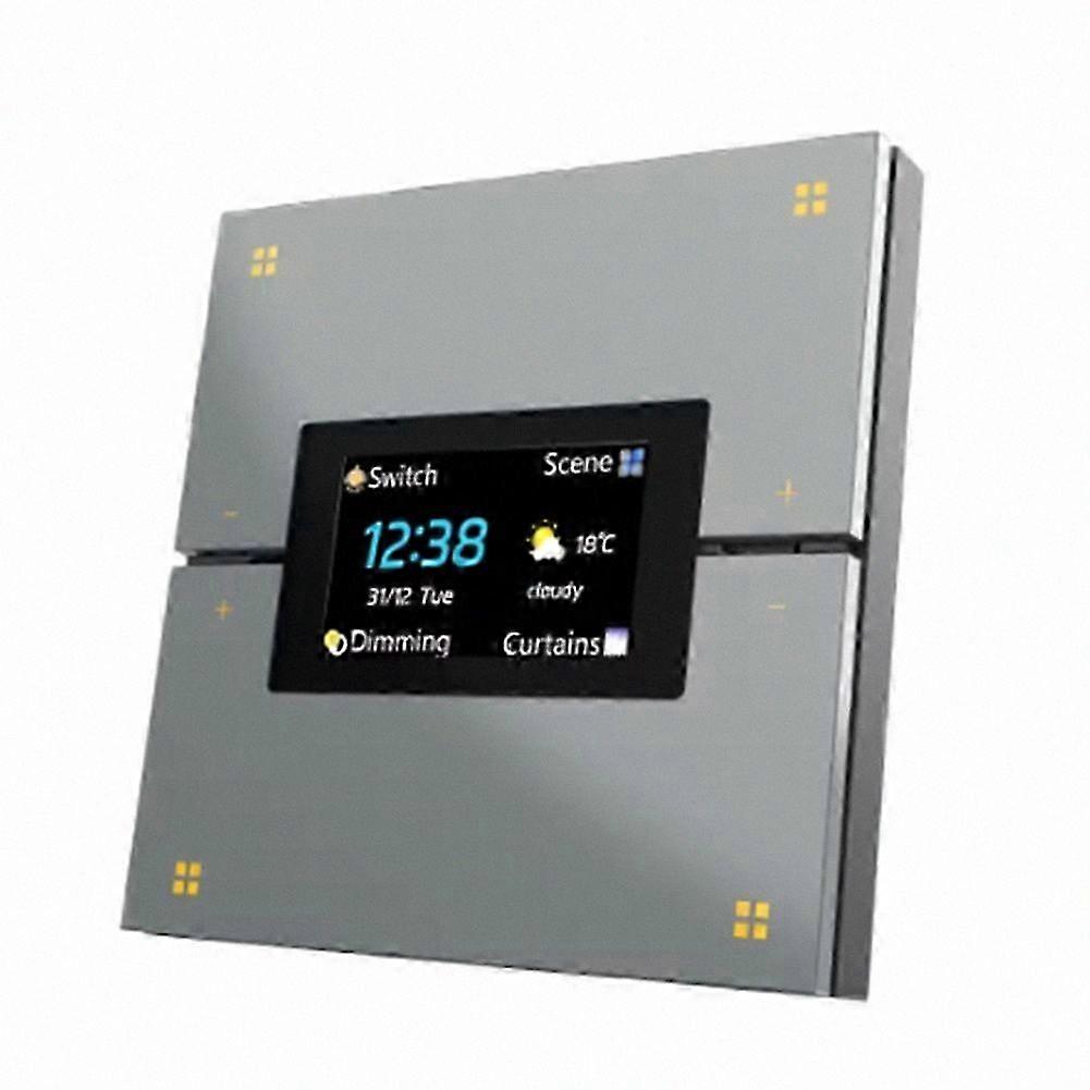 Tuya Smart Wireless Lighting Control System Multifunctional Central Control Panel Black ZigBee Dimming Switch