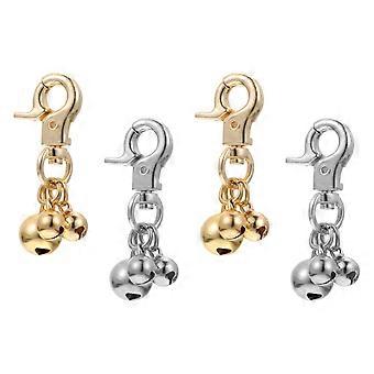 Cat Bell Collar Bells for Pet Training 4Pcs Zinc Alloy Loud Pendant