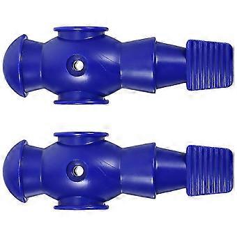 6 Blue Replacement Foosball Men for Table Soccer - Resin Figures Compatible with Standard Tables