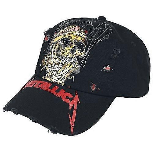 One Distressed Skull Baseball Cap