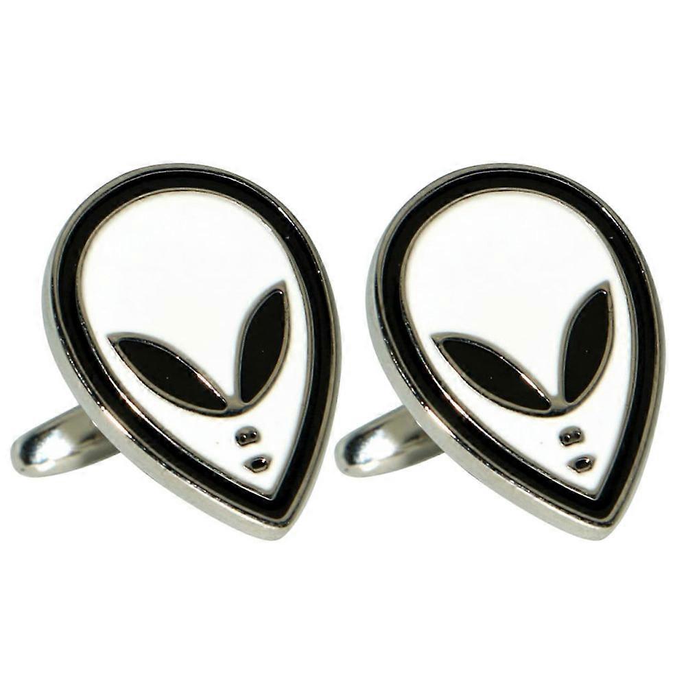 GDesign Premium Quality and Durable Alien Face Stylish Design Button Cufflinks