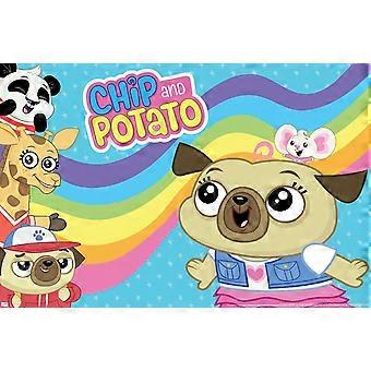 Chip e Batata - Quebra-cabeça Arco-Íris AD334