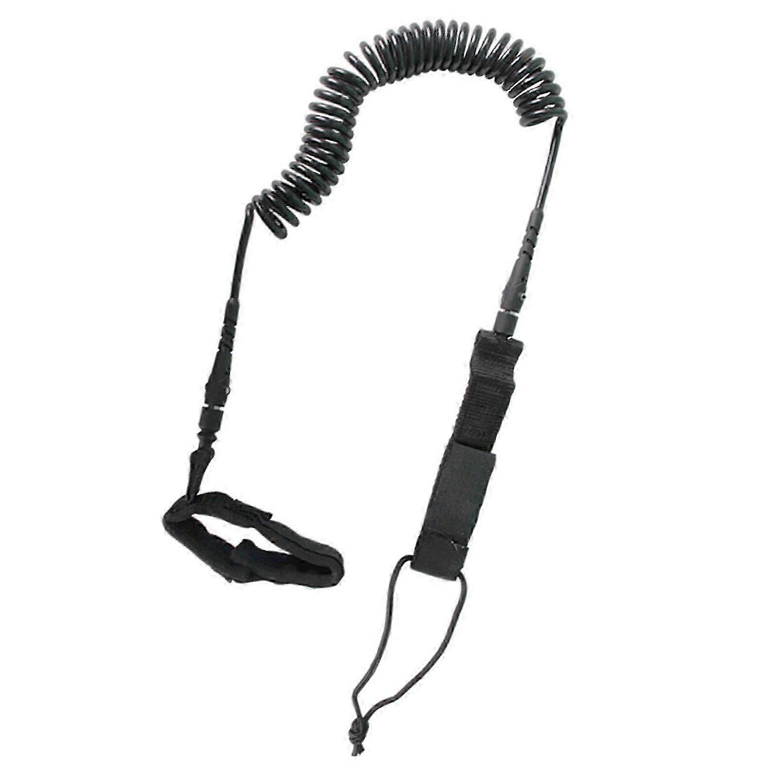 Coiled Surf Leash Adjustable Stainless Swivel