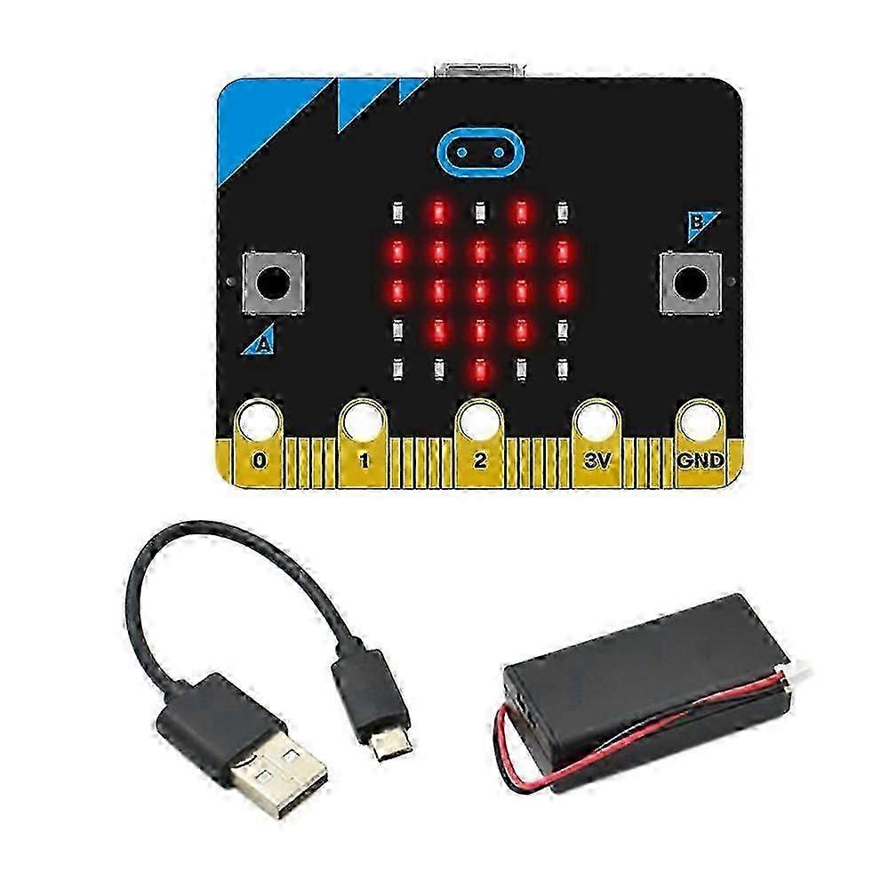 Micro:bit V1.5 development board, Micro:bit/Qtruck/Python education smart car kit, BBC Microbit compatible programmable robot, simple assemblyWHBYV