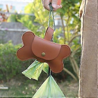 Dog Waste Bag Dispenser Leather Clip-On