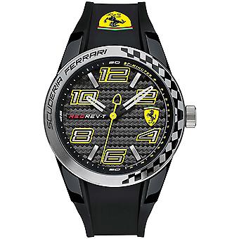Ferrari Redrev t TR90 Quartz analoge man horloge met siliconen armband 0830337
