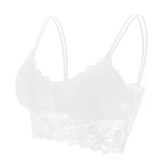 Dames, beha met padding, kant, topje, ondergoed, sexy lingerie, kleding voor intiem gebruik, wit, beha voor jonge vrouwen.