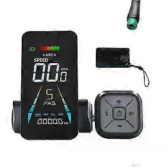 E-Bike NFC LCD Display Color Animated Meter UART Speedometer 24V/36V/48V/60V Electric Scooter NFC LCD Meter PARYT
