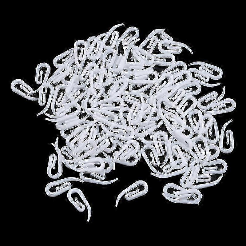 White Curtain Hanger Ring Hook Set