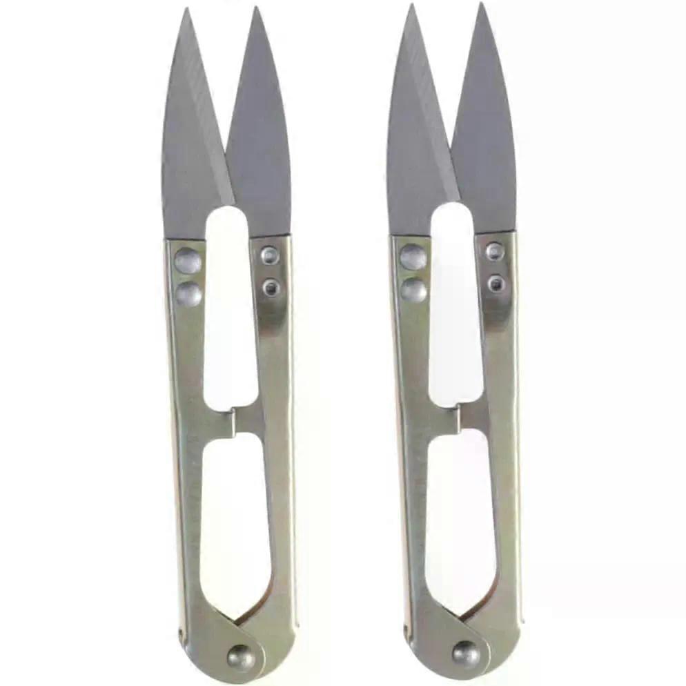Shape Thread Cutter Sewing Scissors with Built in Spring 6 Pcs