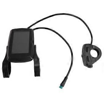Tableau de bord LCD pour vélo électrique, panneau de commande intelligent avec affichage de la vitesse, du kilométrage, de la batterie et des codes d'erreur, connexion USB