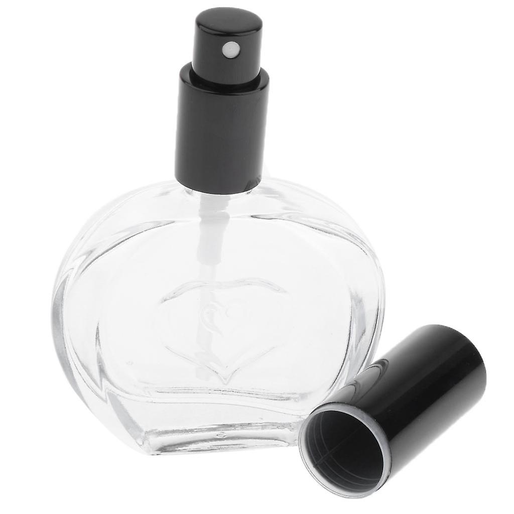 50ML Portable Empty Refillable Spray Container Crystal Round Bottles Travel