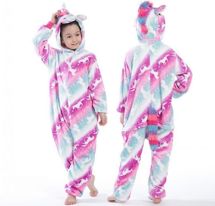 Unicorn Pajamas Romper's One-piece Pajamas Cartoon Animal Starry Sky Full Map Fox Horse