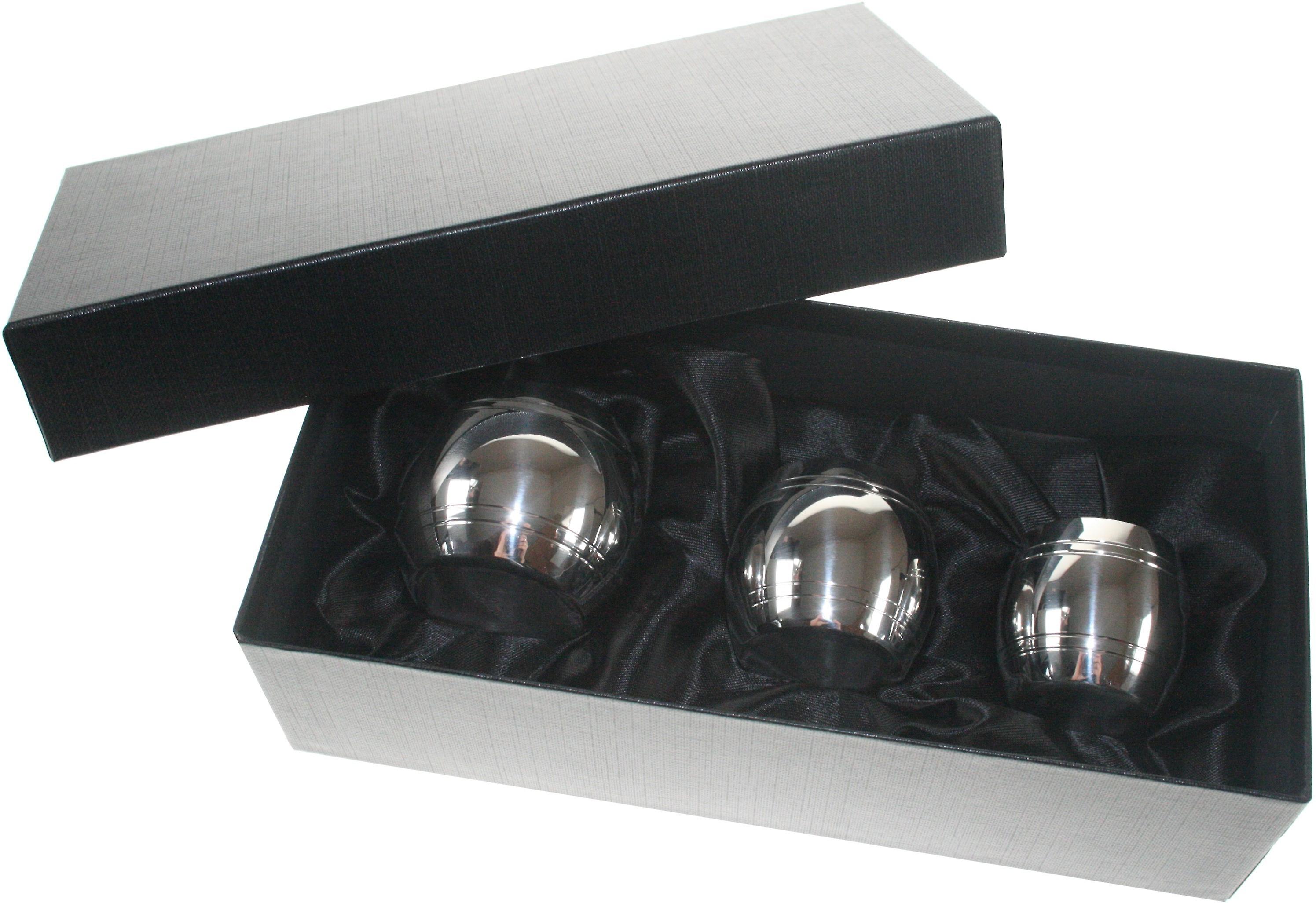 Set of Three Pewter Barrel Tankard Measurers