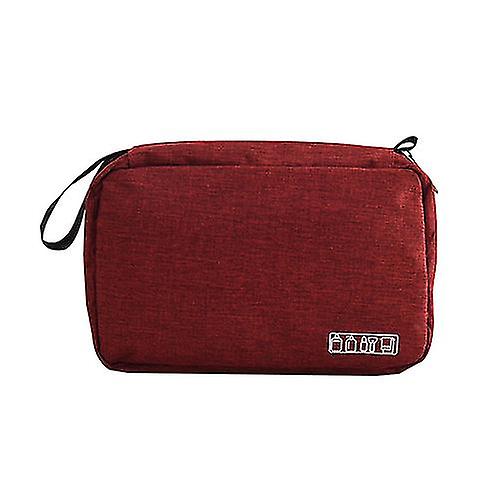 折りたたみ式マンズ化粧品バッグ旅行ハンギングバスルームトイレタリーメイクアップスーツケースオーガナイザーケーブル電子ガジェットケースホームストレージ