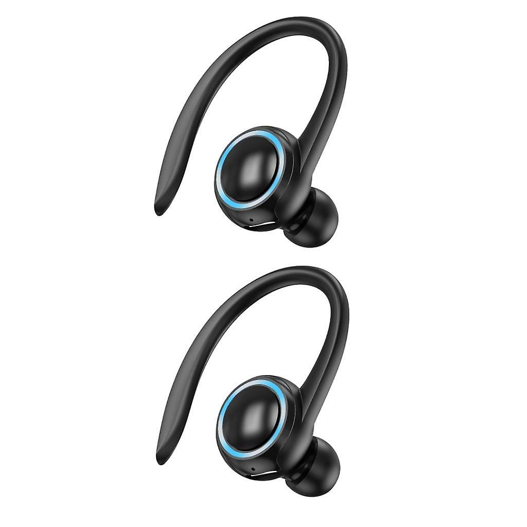 2x  Wireless Bluetooth Headset Ear Hook In-Ear Earbuds Running Black
