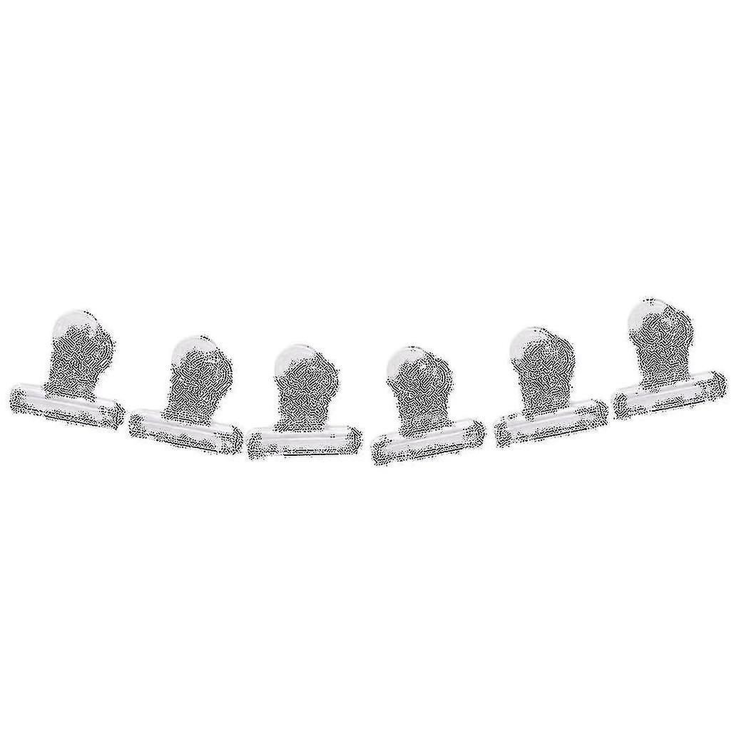 6pcs/set Rusian C Nail Pinching Clips Multi Function Tool Acrylic Nails Pinchers Transparent