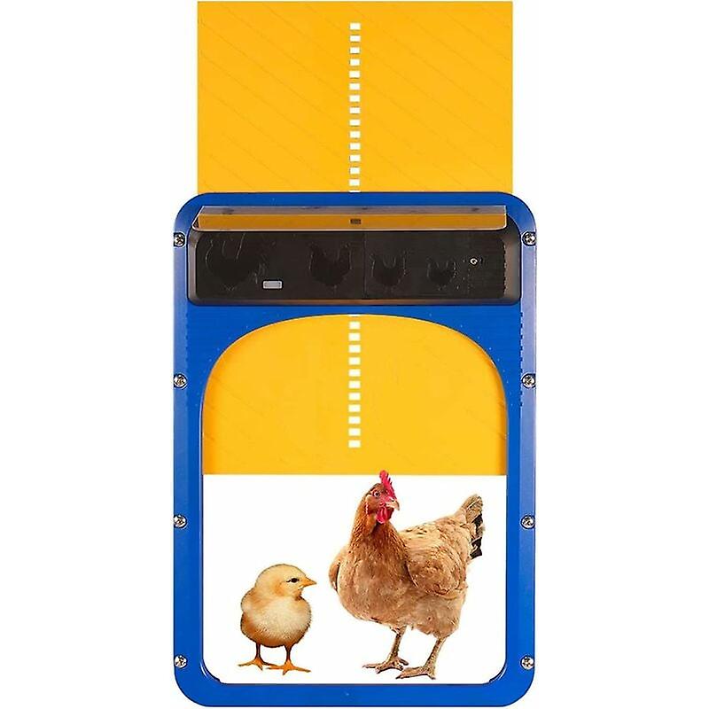 Automatic chicken coop door with light sensor, automatic opening and closing - Intelligent poultry protection