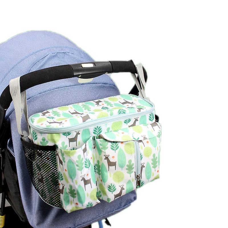 Multifunctional Stroller Storage Bag, Colour: Denglin Deer + Lateral Pocket