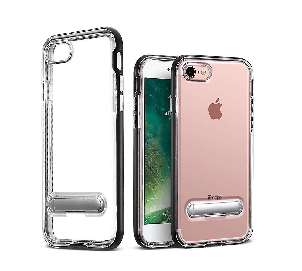 TPU Case with telephone stand + 2pcs screen Protector iPhone 7/8