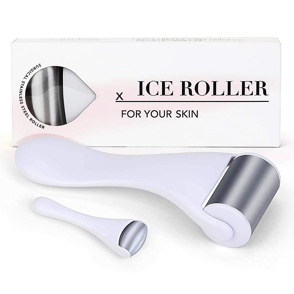 Rejuvenate Your Skin With The Ice Roller For Face & Eyes - Reduce Puffiness Migraines & Dark Circles With Stainless Steel Facial Roller!