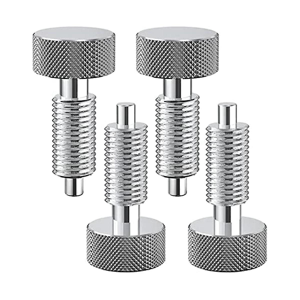 4 Pcs Hand Retractable Spring Plunger With Knurled Handle ,lock Out M6 Type Quick Release Pins For
