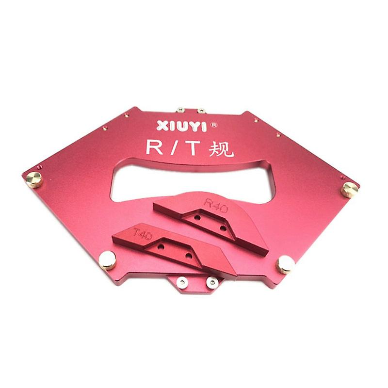 Aluminium Alloy Trimming Machine Fillet Gauge Trimming Machine Angled Ruler R T Gauge Carpenter Woodworking Tool Set