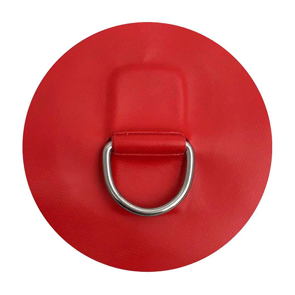 Qualität 4 "Edelstahl Schlauchboot Kajak Beiboot D-RINGE PVC Patch ROT