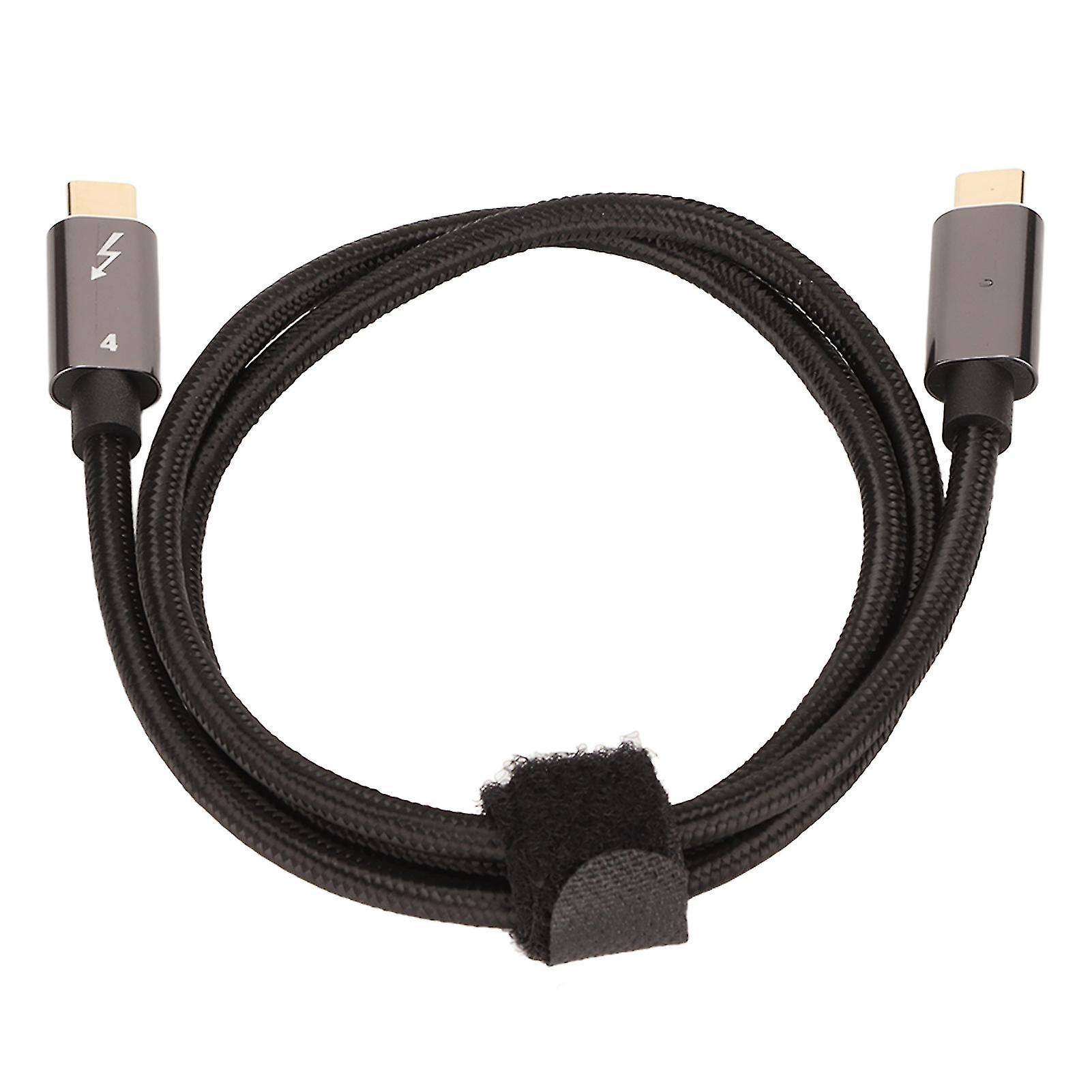 USB 4.0 Cable: 8K HD, 40Gbps, 100W PD Fast Charging, Type C to C, 80cm Durable Cord