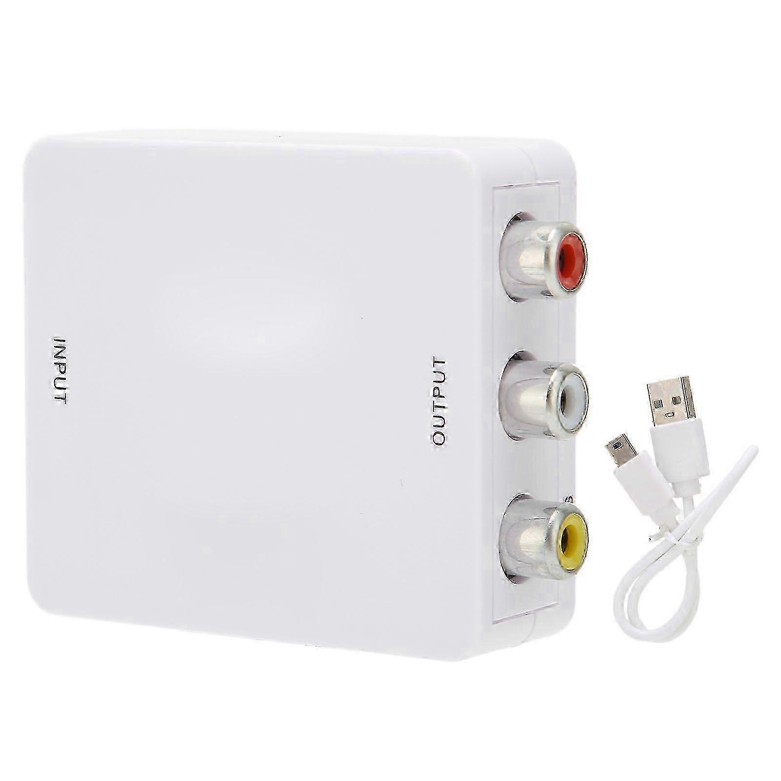 Revolutionize Your Entertainment Experience With Our RCA to HDMI Converter, The Ultimate Solution For Vintage Devices, Plug and Play Composite CVBS