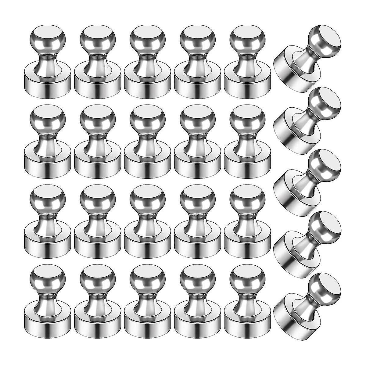 25pcs ,silver Refrirator S, Push Pin S, Board S For R, M