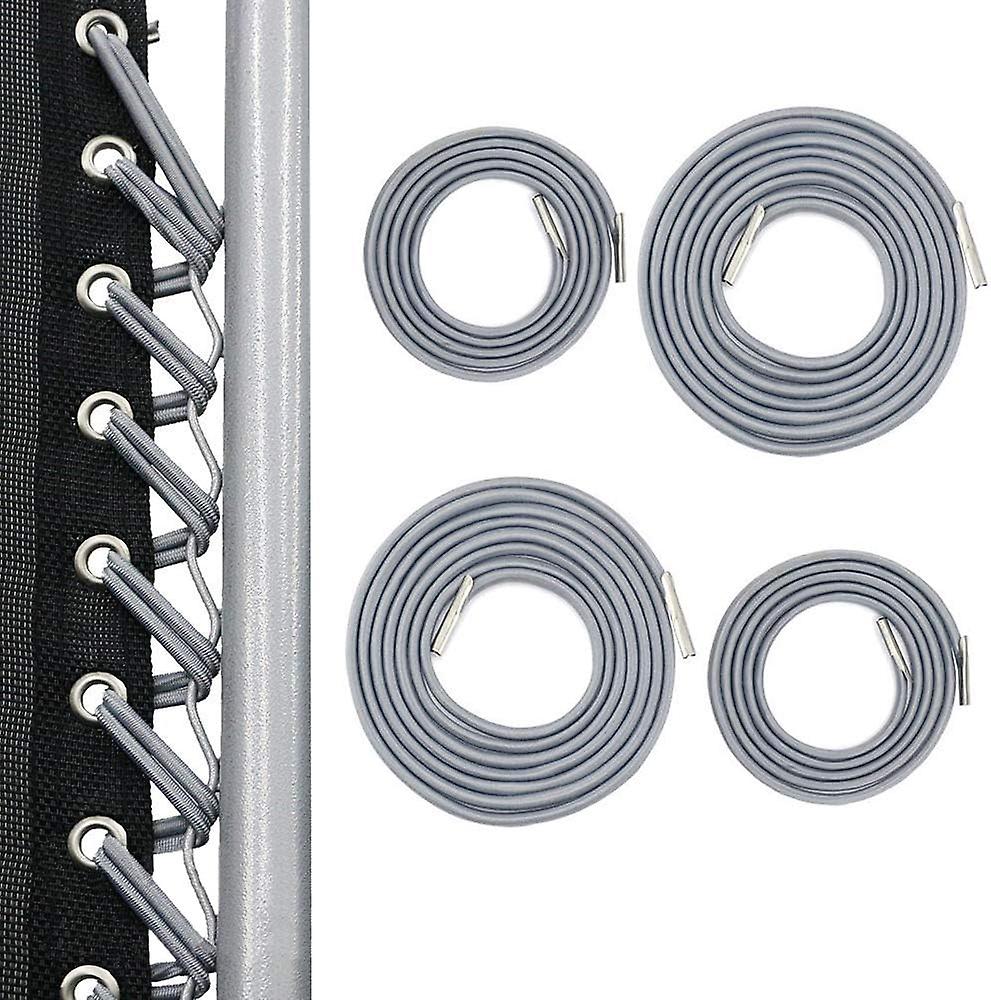 Replacement Rope, 4 Elastic Laces for Zero-Gravity Chair (Gray)