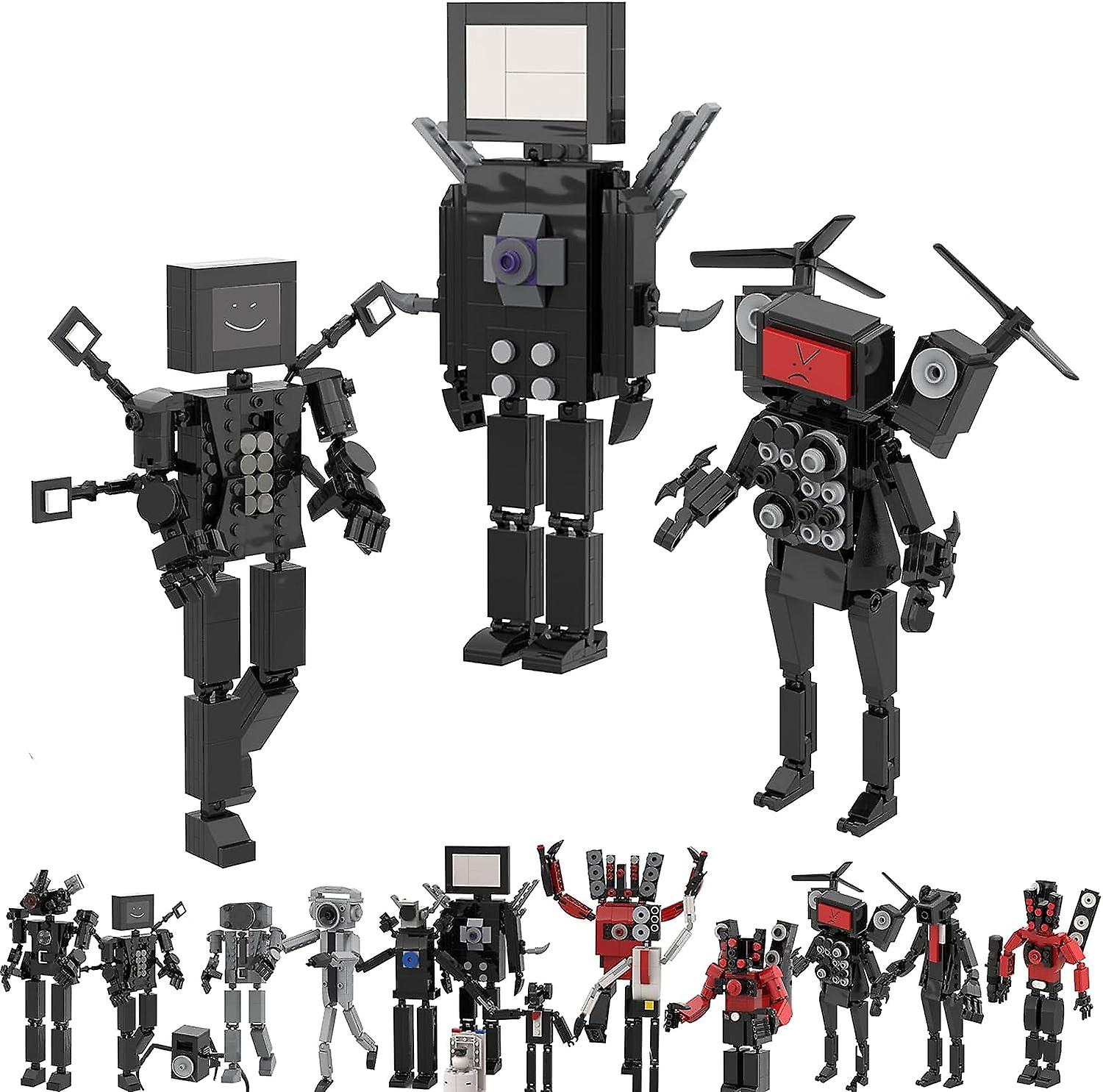 572 PZ Skibdi Toilet Game Action Figure Building Blocks SetToilet Toys Speaker Man Camera Man TV Man Game Model