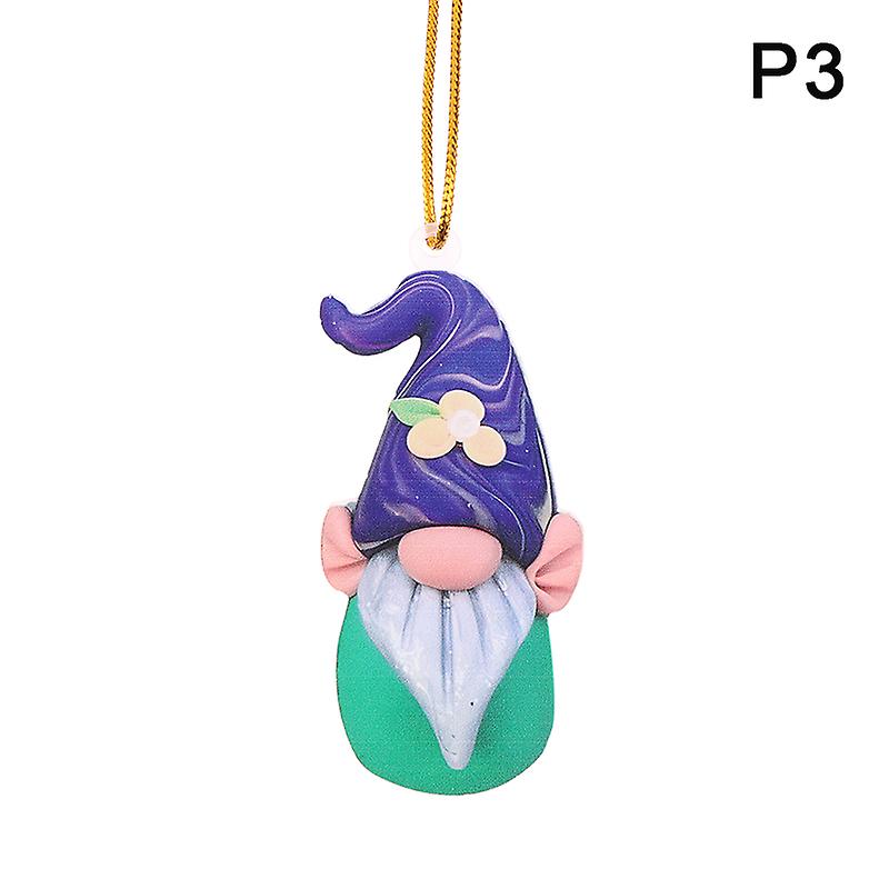 Cute 2d Acrylic Dwarf Pendant Ornament Christmas Tree Pendant Car Pendant