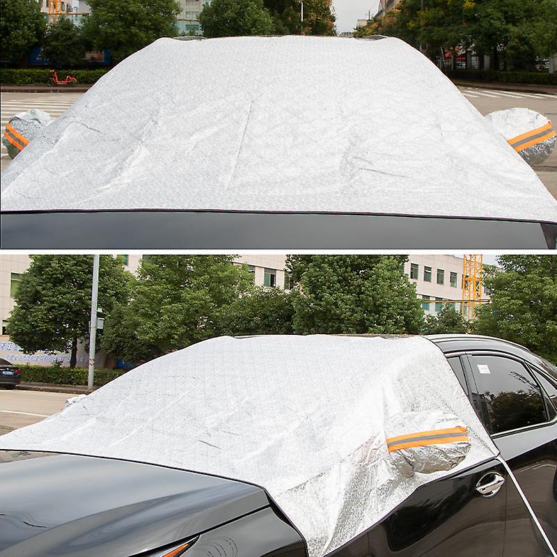 Half Car Cover Top Waterproof/Windproof/Dustproof/Windshield Snow Winter Summer
