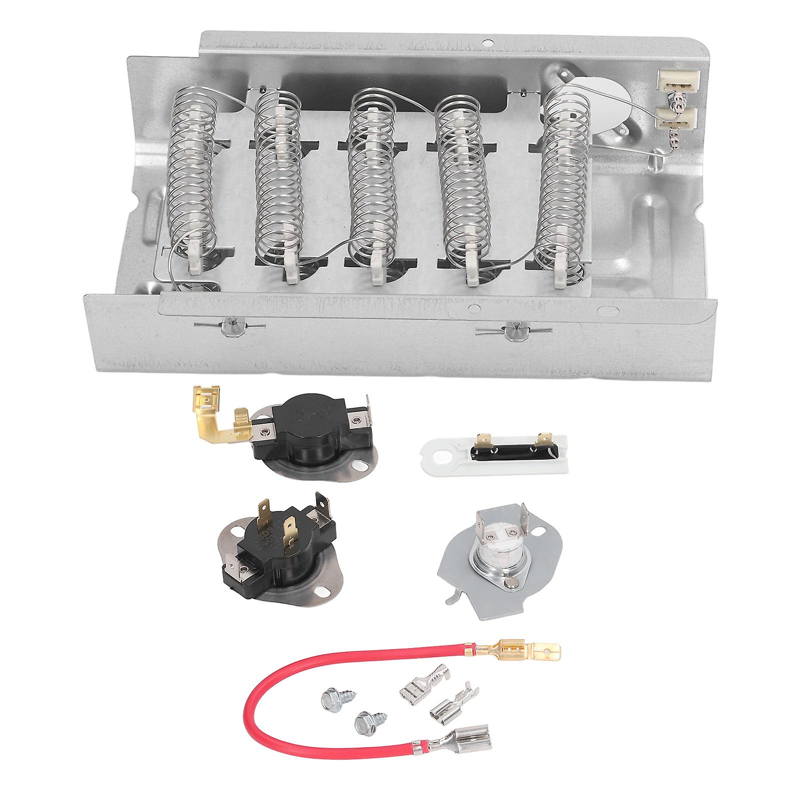 Dryer Heating Element, Dryer Thermostat Replacement Thermal Fuse Part Replacement for Dryer Heater (5400W,240V)