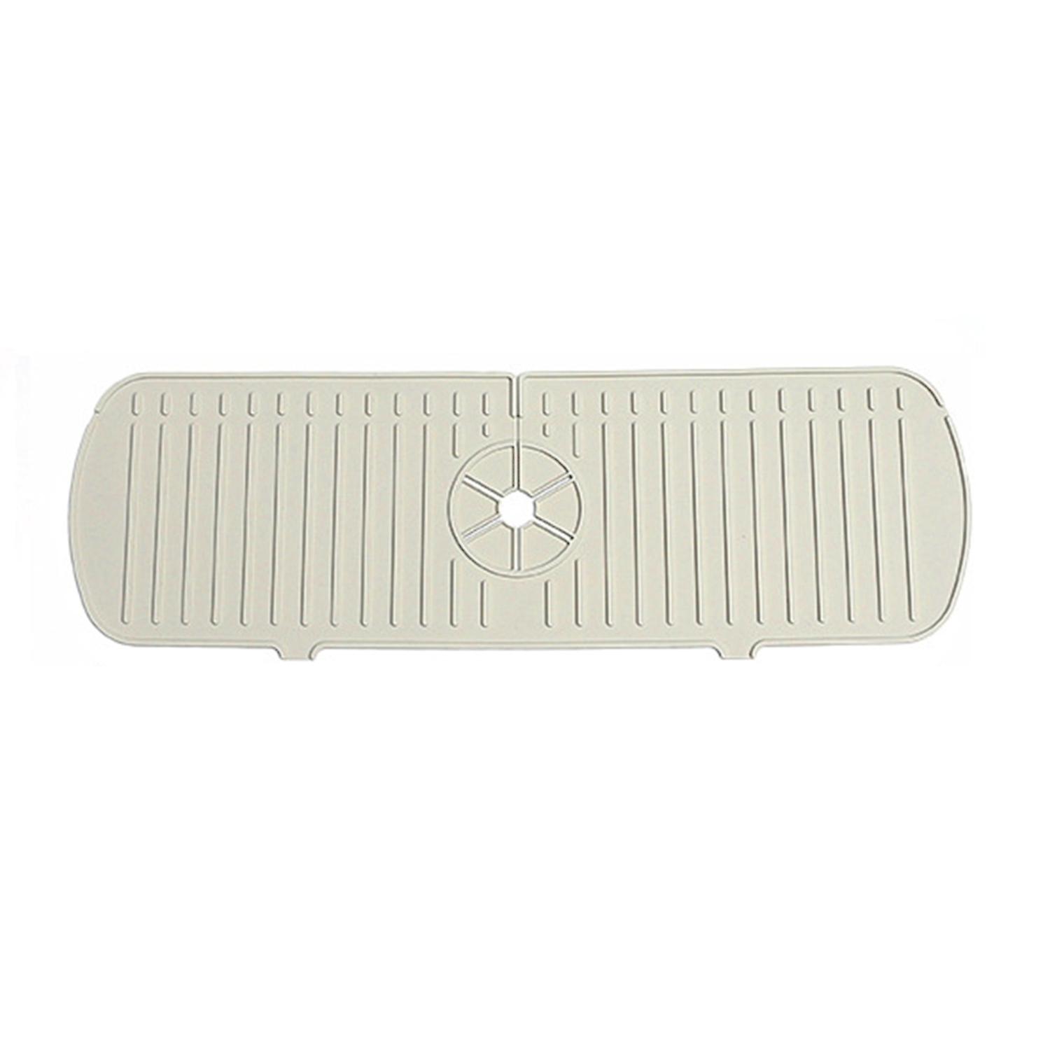 Faucet Mat Heat Insulation Splashproof Bottom Water Draining Soft Silicone Faucet Drying Pad Sink Sp