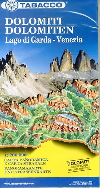 Dolomites  Lake Garda  Venice Road Map Amp Panoramic Map Sheet map folded Book