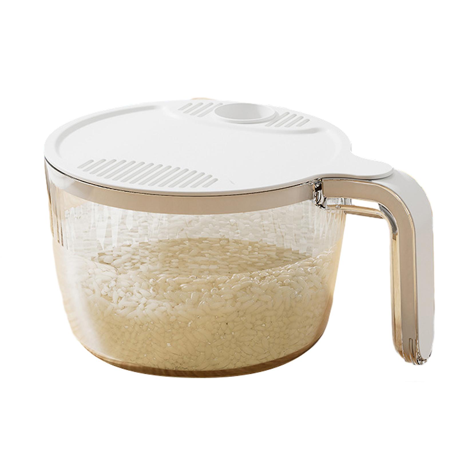 Multi-functional Plastic Rices Basket Large Capacity Fruit Washing Basin Kitchen Accessories