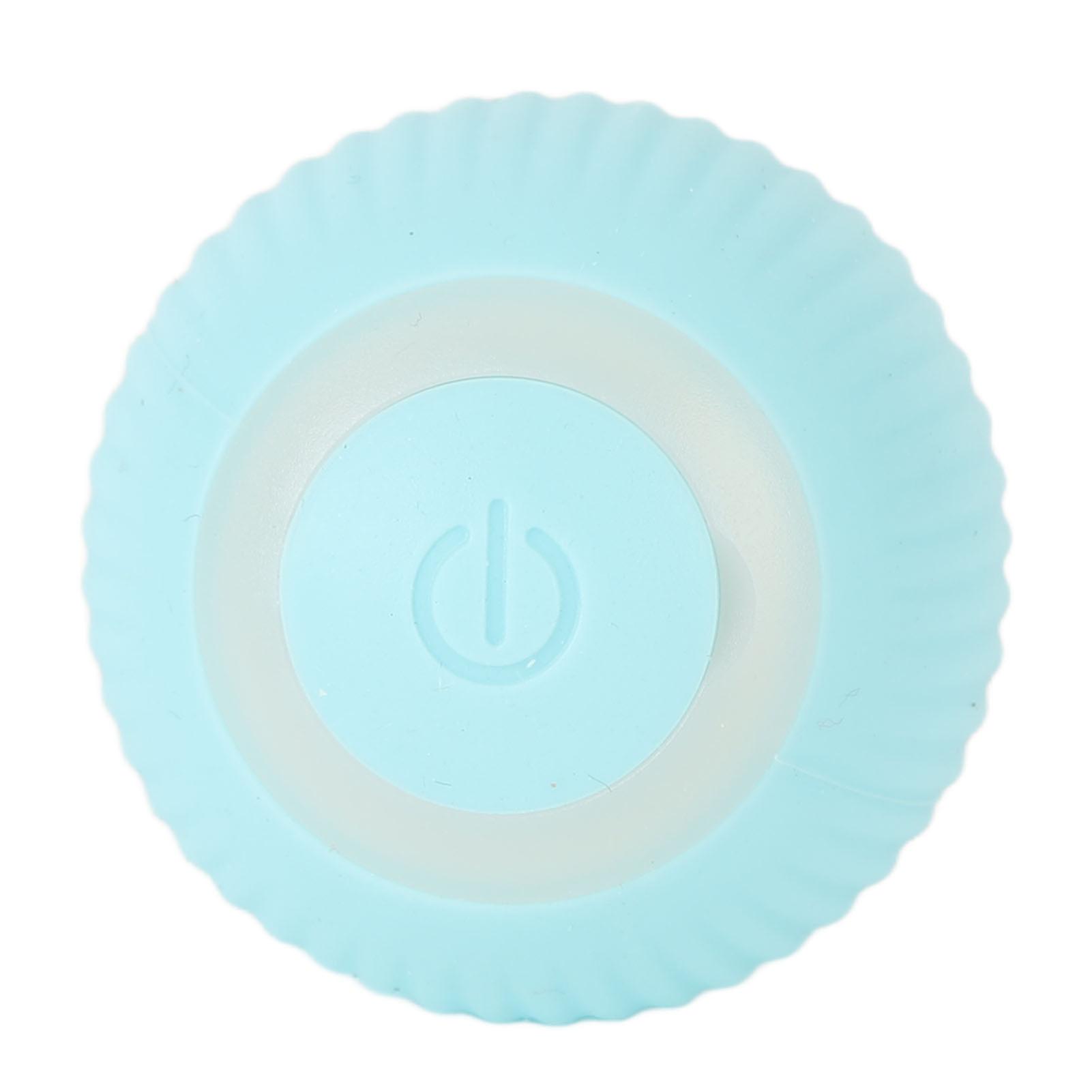 Funny Cat Ball Electric Silicone Automatic Rotating Smart Interactive Cat Toys Ball Blue 