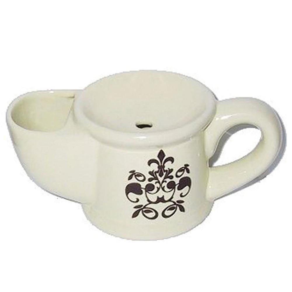 Comoy Standard Ceramic Shave Mug #2 with Decal Design for Grooming Routine