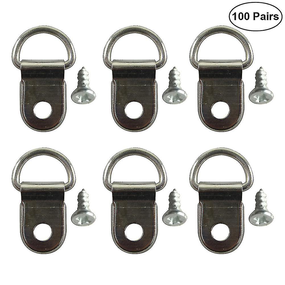 2024 100 件相框衣架图片 D 环三角形 D 环图片衣架三角形 D 环 D 环图片衣架