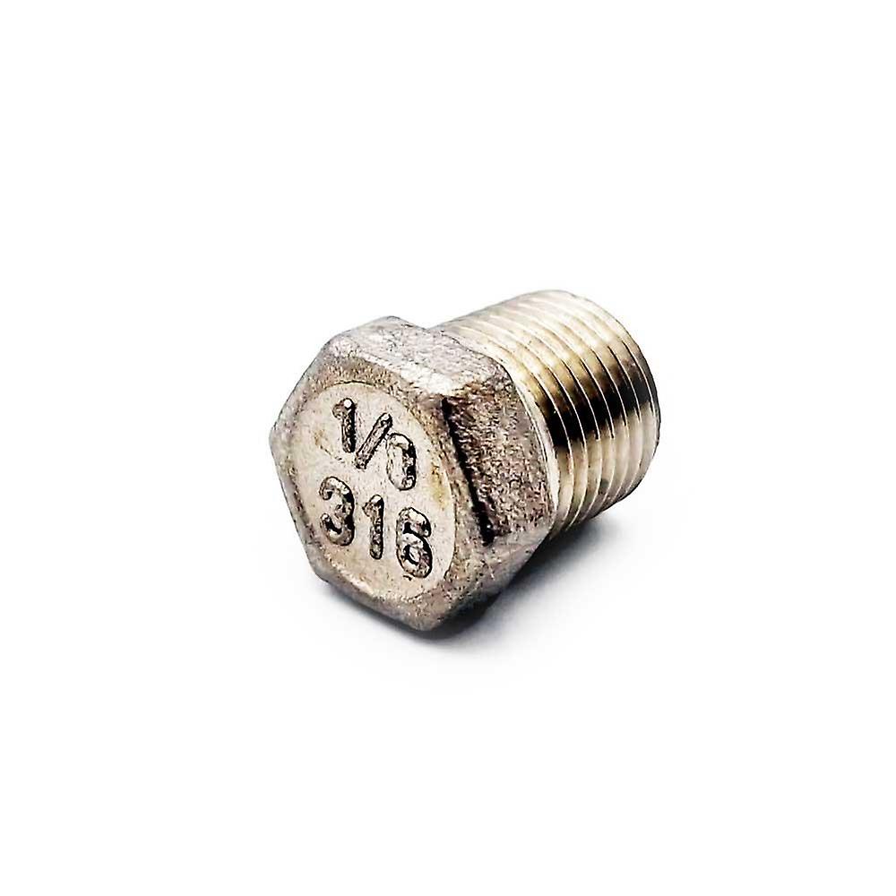 1 / 8 1 / 4 BSP Mann Hex Plug 316 rustfritt stål
