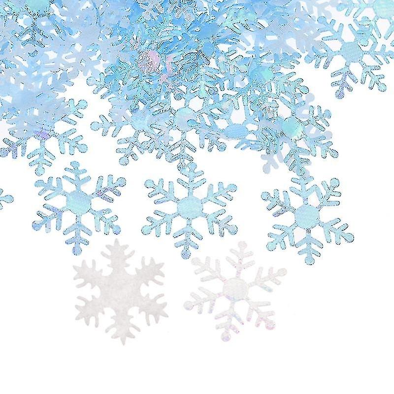 200pcs 30mm Polyester Felt Padded Snowflake Applique Craft Party DIY Scrapbook Costume Decoration