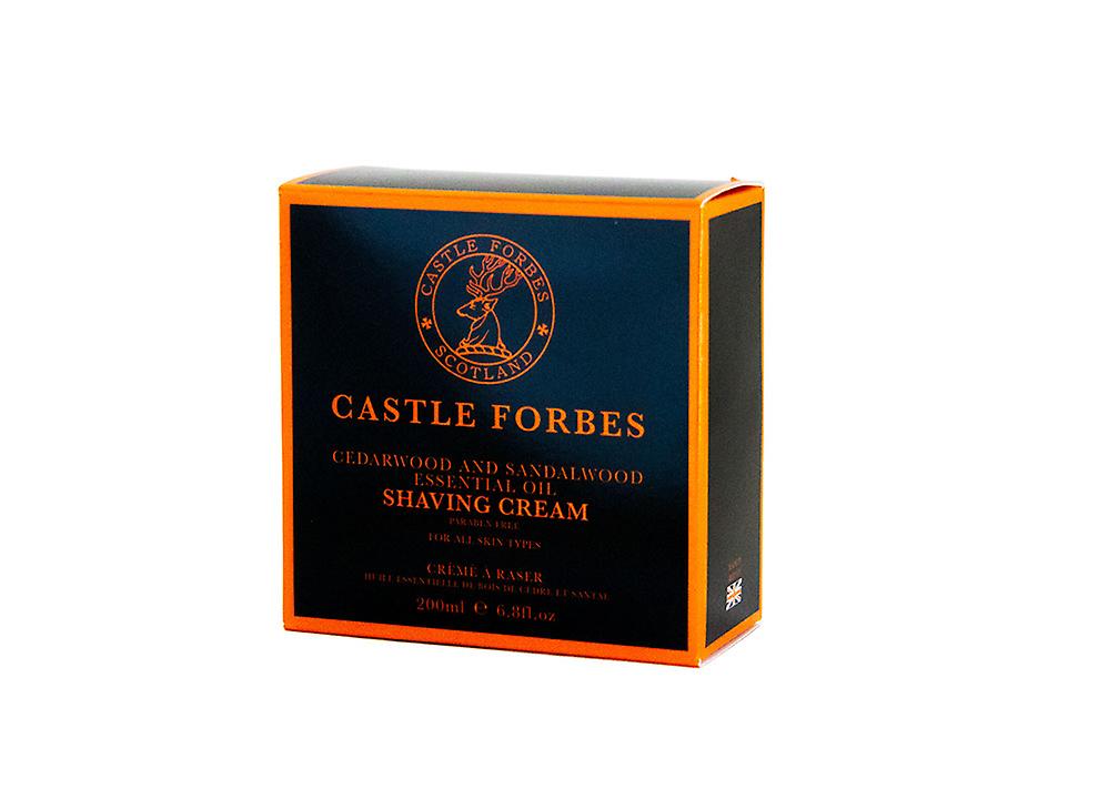 Castle Forbes Shaving Cream Cedarwood and Sandalwood Essential Oil 200ml