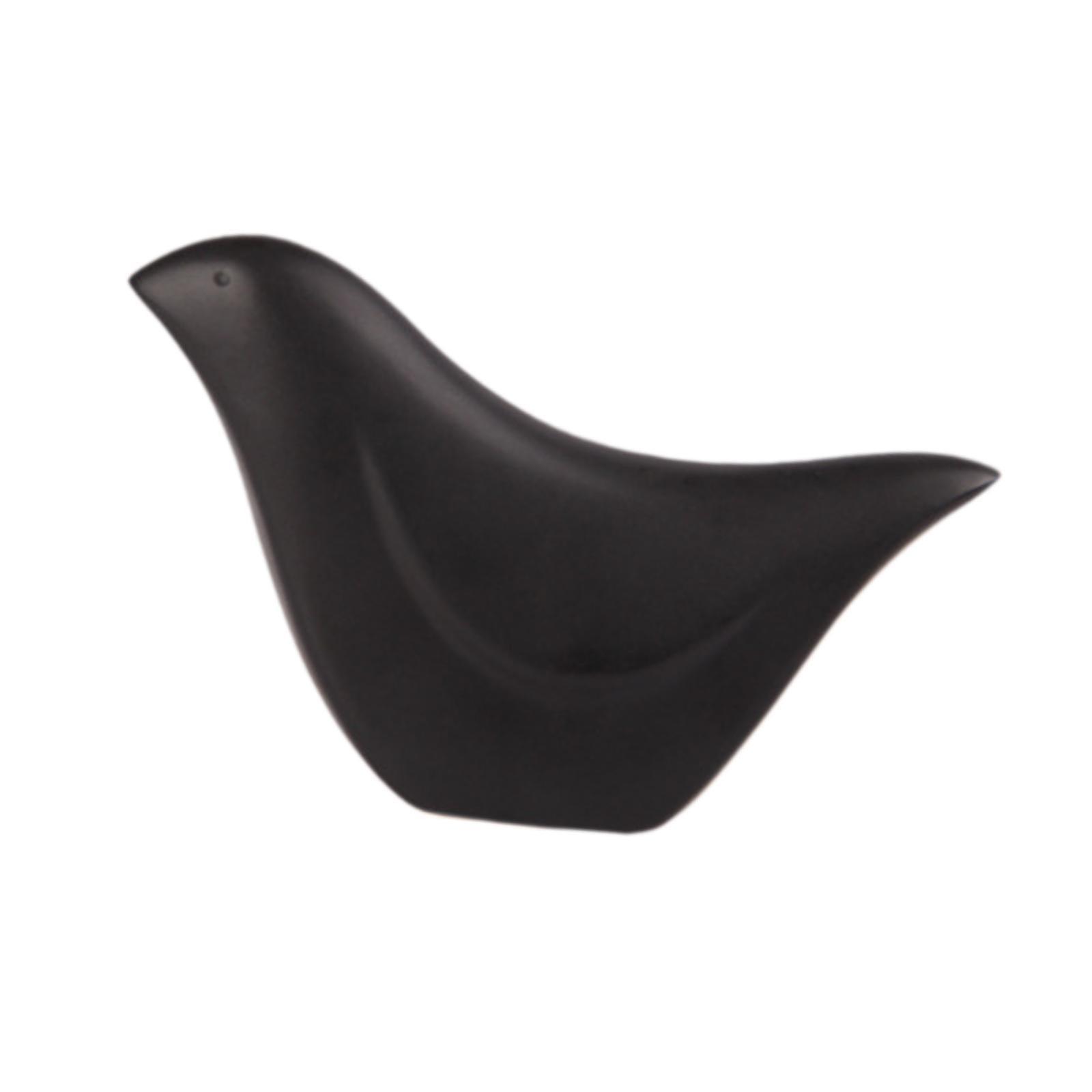Porcelain Abstract Bird Sculpture Statue Table Centerpiece for Bedside Table White 17x5.5x10cm