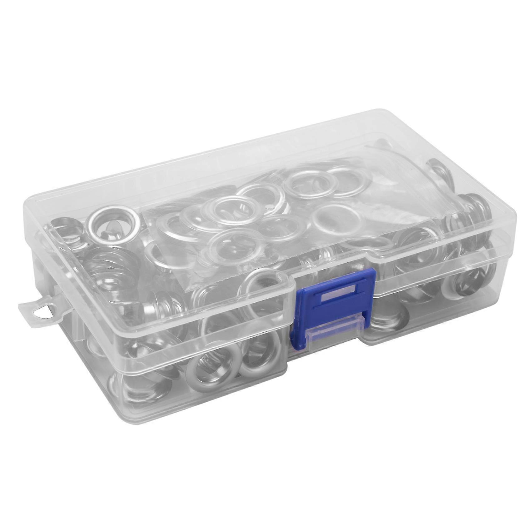 Grommet Tool Kit, Grommet Setting Tool 100 Sets Grommets Eyelets (1/2 Inch Diameter) Eyelets and Ey