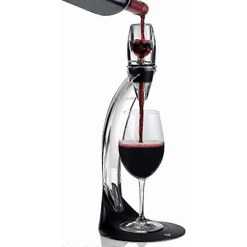 1 piece decanter, filter wine decanter, , (silver+black)33.5*19.5*8.5cm
