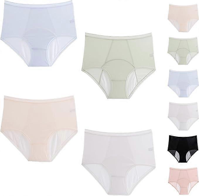 Kvinnors issilkesunderkläder, menstruationsläckagesäkra underkläder, menstruationsandningsbara sanitära och säkra underkläder, Återanvändbara trosor för kvinnor