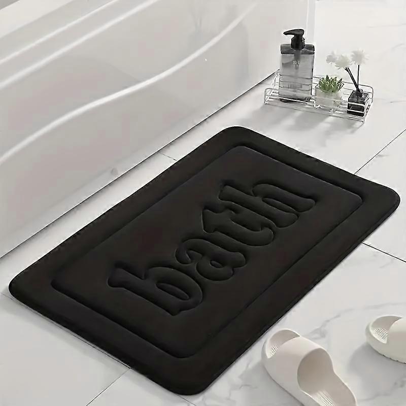 Ultra-Soft Non-slip Memory Foam Bath Rug - Super Absorbent, Quick Drying Machine Washable Mat - Stylish Shower Rug Enhances Home & Bathroom Decor - Du
